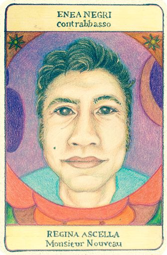 Disegno per locandina, ritratto di un ragazzo musicista, ragazzo che guarda