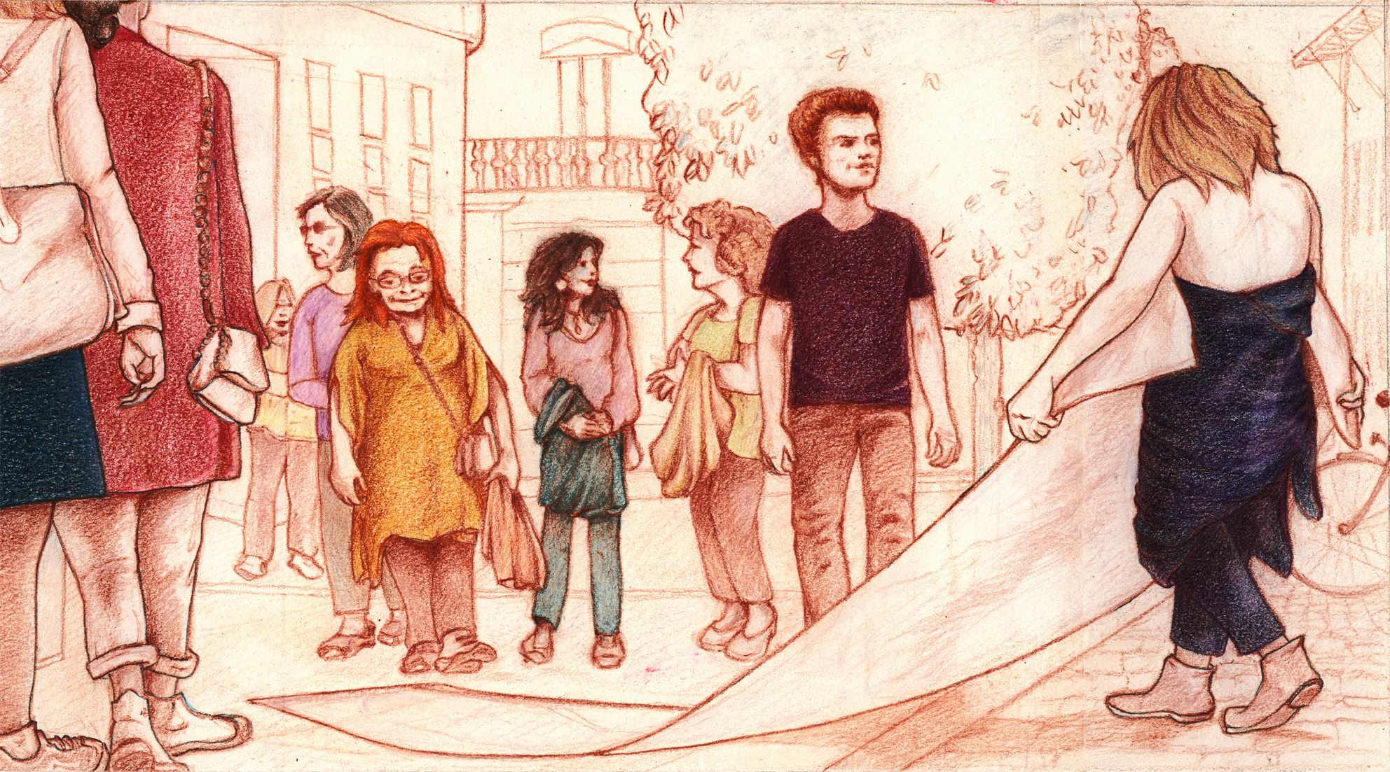 Quasi Pietas, Disegno per locandina