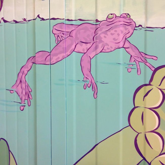 Panorami concentarti, Dipinto Murale realizzato a mano