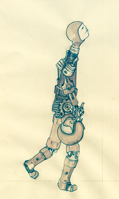 Disegno matita e acquerello  su carta